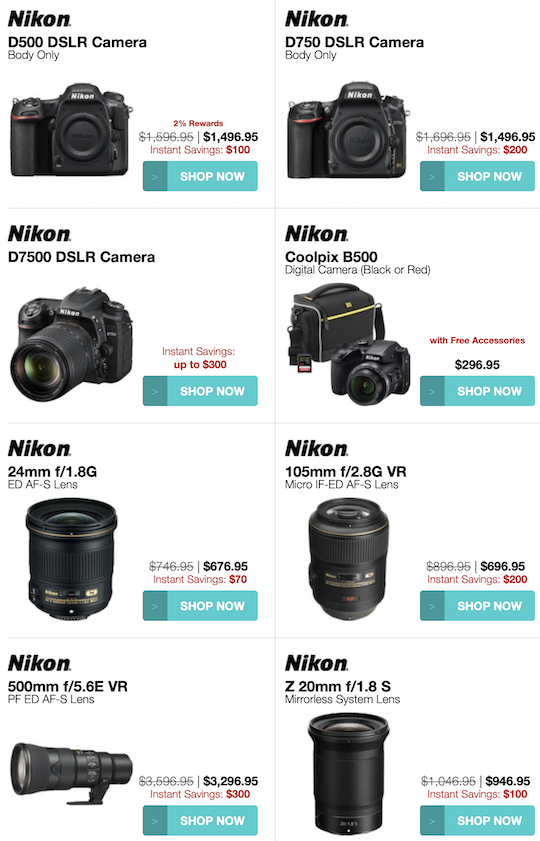 nikon d3500 dslr black friday