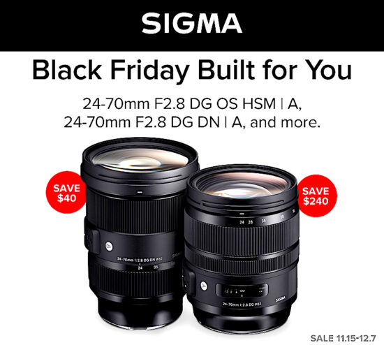 sigma lens black friday 2020