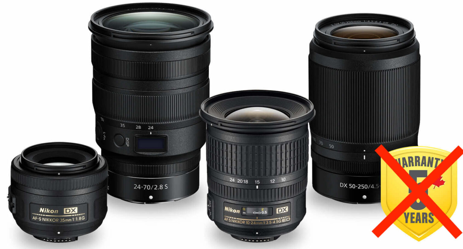 Nikon Canada to reduce warranty on all produce (starting February 1st