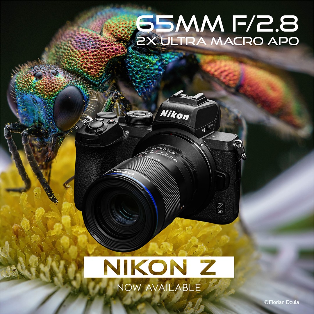 Just released: Laowa 65mm f/2.8 2x Ultra-Macro APO for Nikon Z-mount