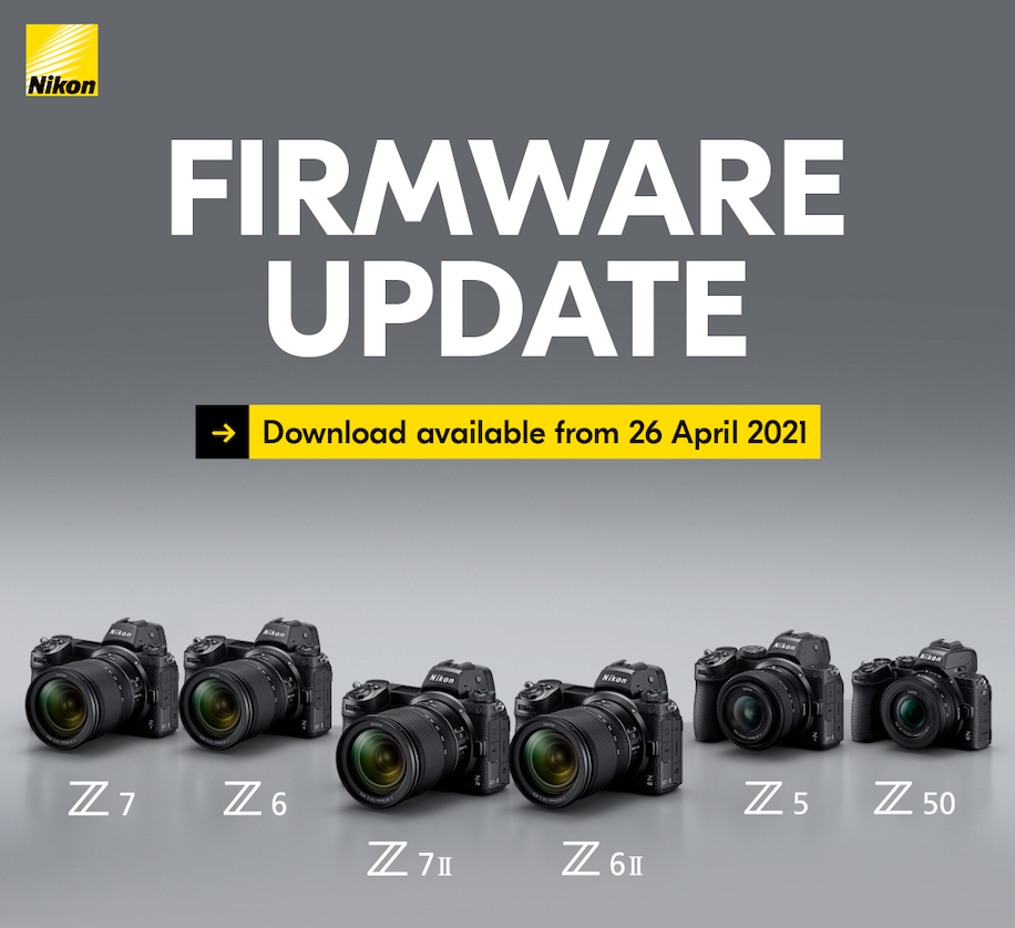 Laughter sew wasteland Nikon announced firmware updates for the Z7II, Z6II, Z7, Z6, Z5, and Z50  mirrorless cameras - Nikon Rumors