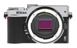 Nikon Z30 mirrorless camera mockup