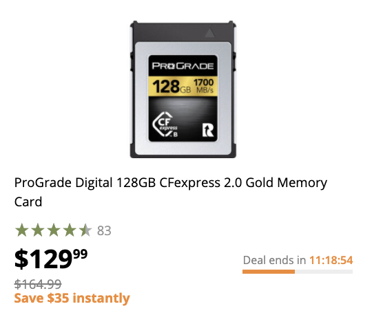 CFexpress memory cards sale - Nikon Rumors