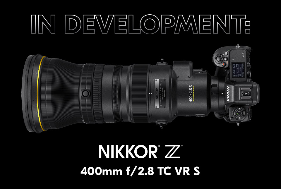 The new Nikon NIKKOR Z 400mm f/2.8 TC VR S mirrorless lens for Z 