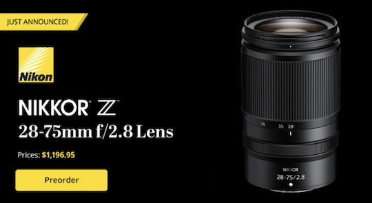Nikkor Z 28-75mm f/2.8 lens additional coverage (the first Tamron 