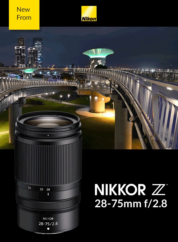 The Nikon Nikkor Z 28-75mm f/2.8 lens is expected to start shipping next week