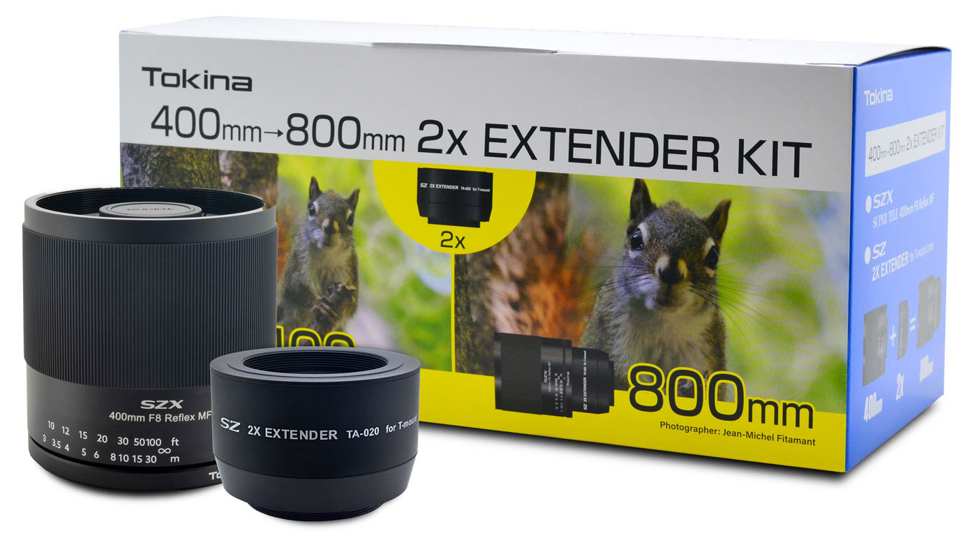 New Tokina Szx 400mm F 8 Super Tele Reflex Lens And 2x Extender Kit For Nikon F And Z Mounts