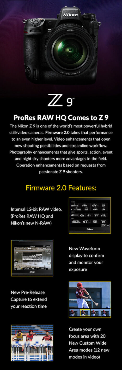 Nikon Z9 firmware update version 2.0 additional coverage - Nikon Rumors