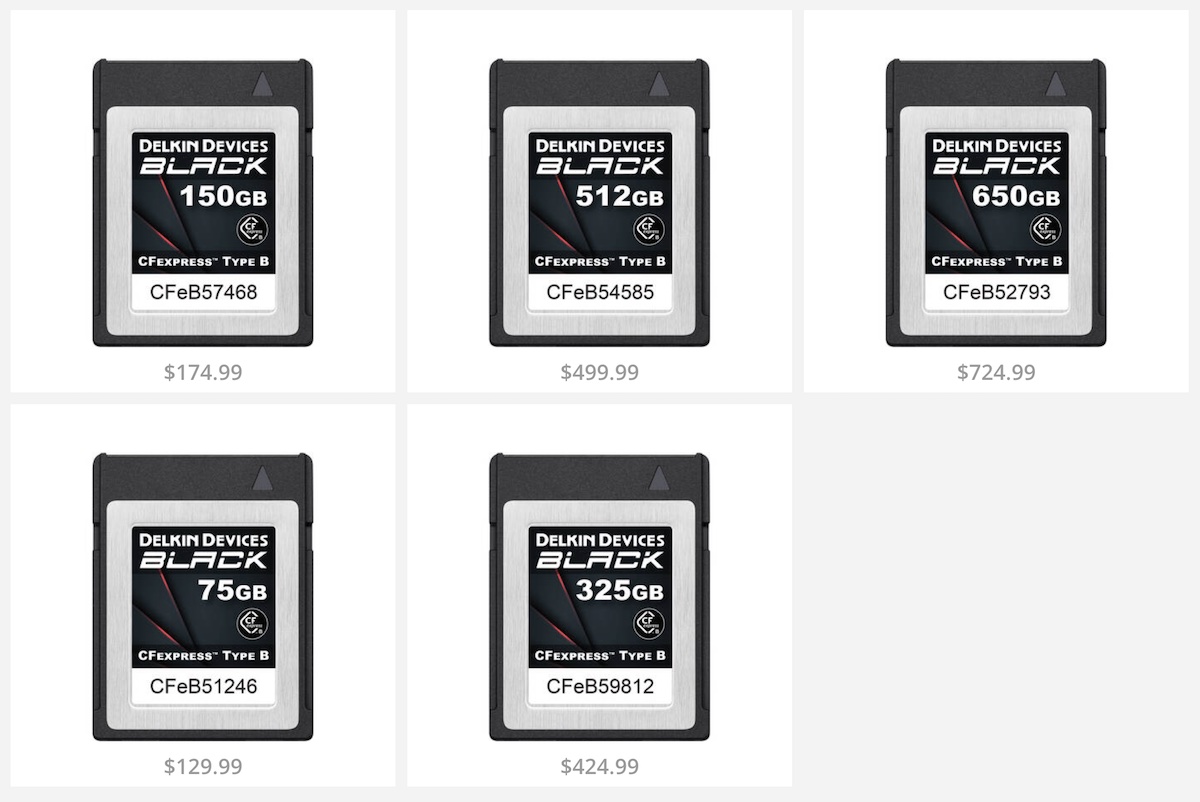 New Delkin Black Series CFexpress memory cards to be announced next