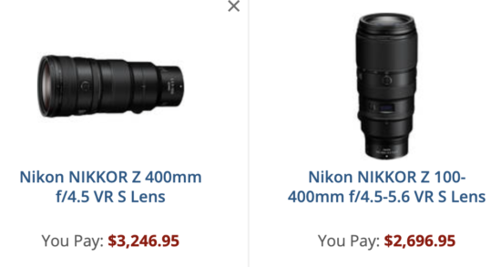 Obiettivo Nikon NIKKOR Z 400mm F/4.5 VR S: Super Teleobiettivo Leggero Per Foto E Video Professionali