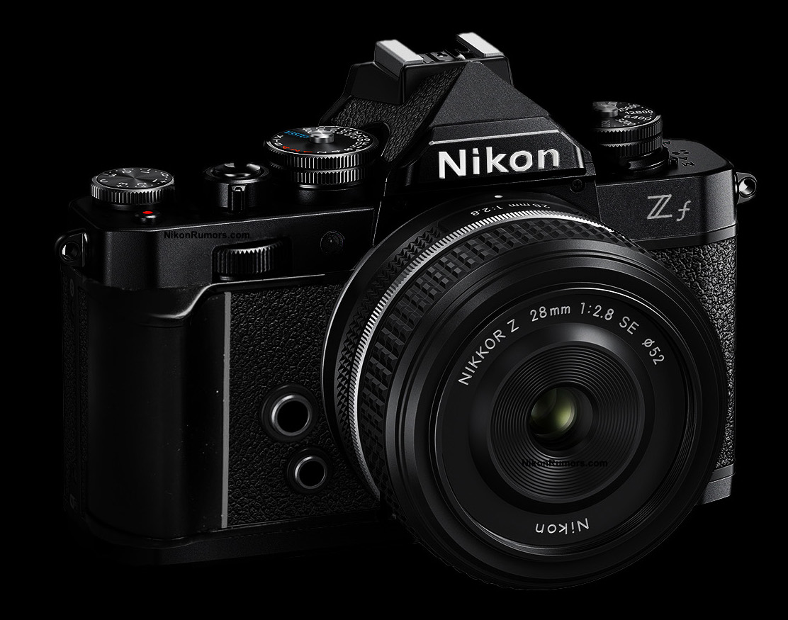 Updated rumored Nikon Zf full-frame retro mirrorless camera