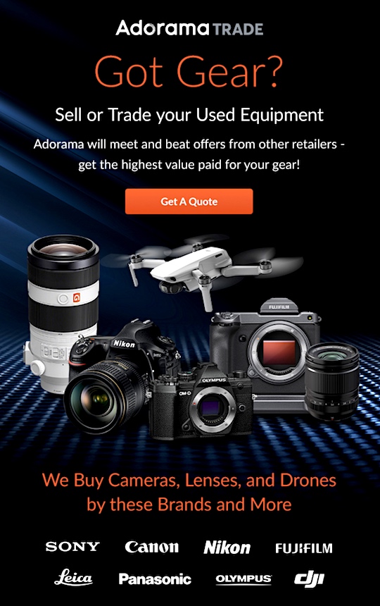 adorama sell gear