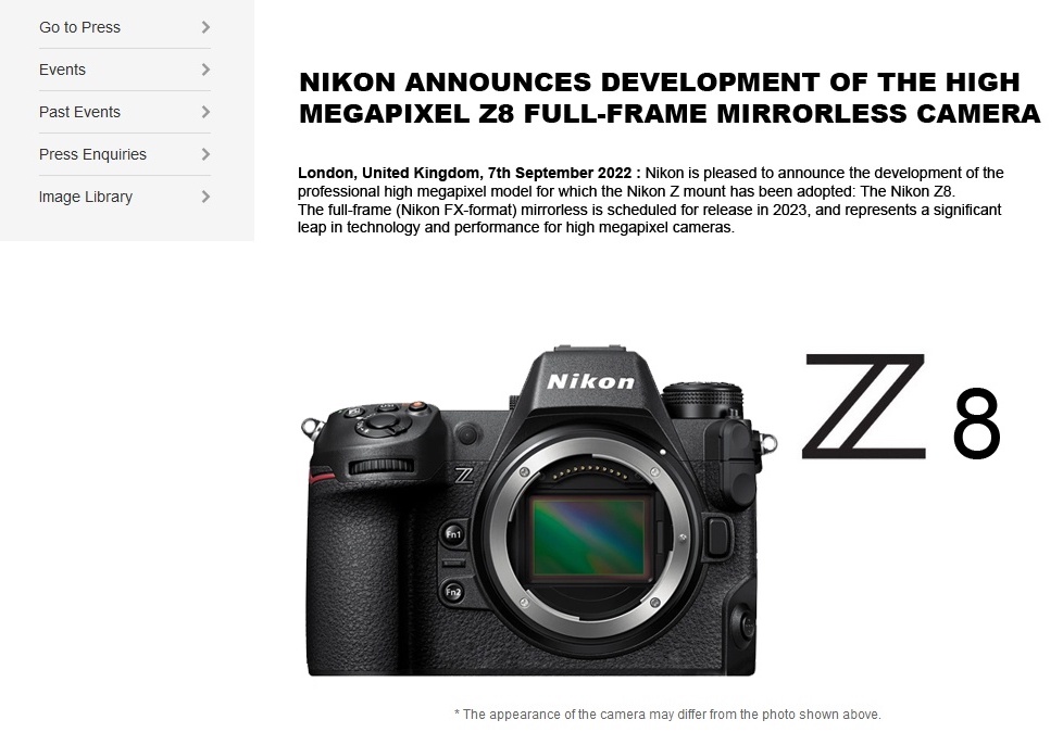 request blessing Correlate The Nikon Z8 should be coming in 2023 - Nikon Rumors