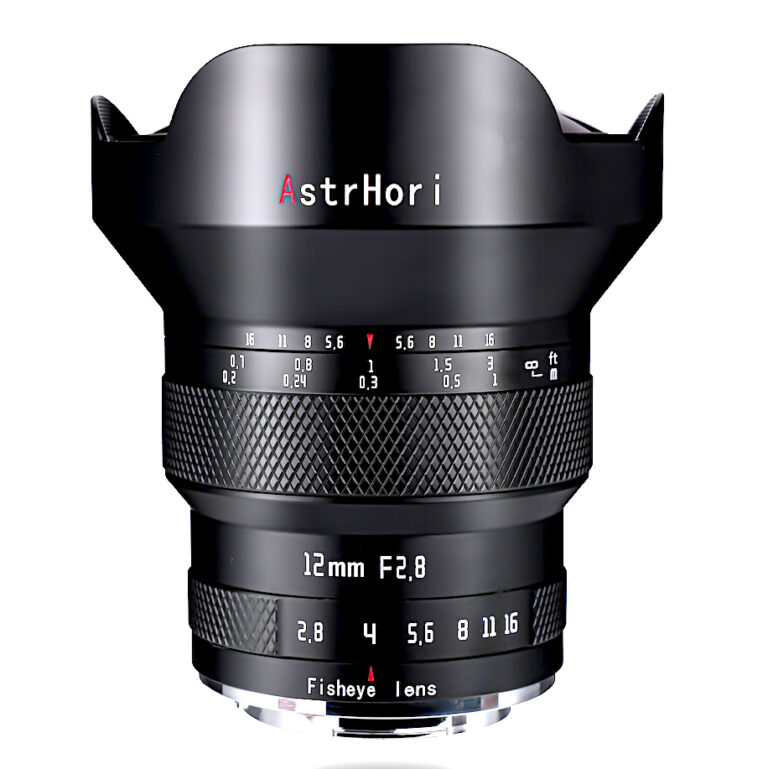 AstrHori 12mm f/2.8 fisheye and 18mm f/8 shift fullframe lenses for