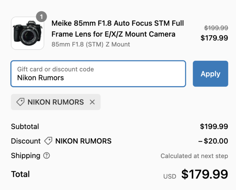 Get 20 Off The New Meike 85mm F 1 8 Full frame Autofocus STM Lens For 