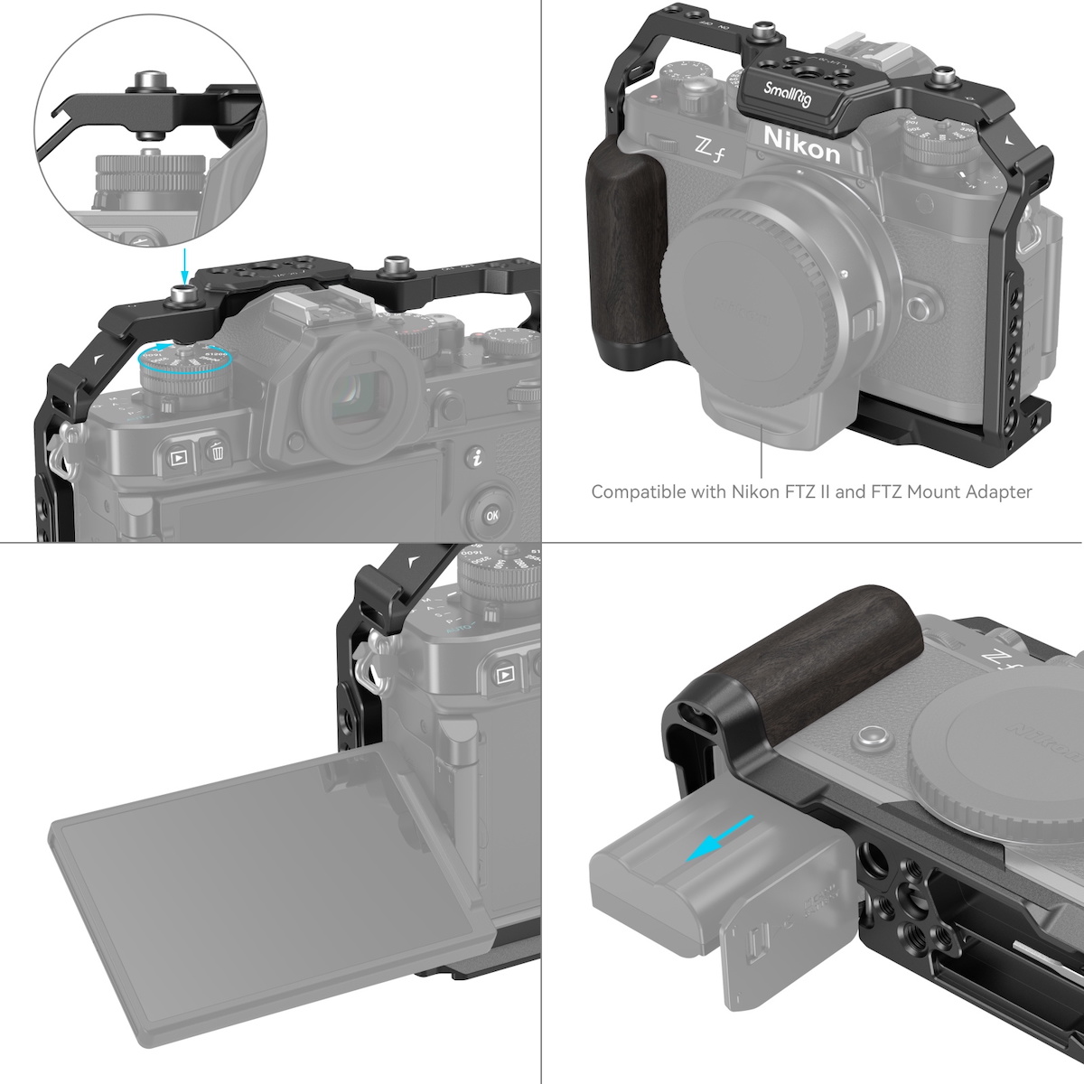 Now available: the new SmallRig grip and cage for Nikon Zf cameras 