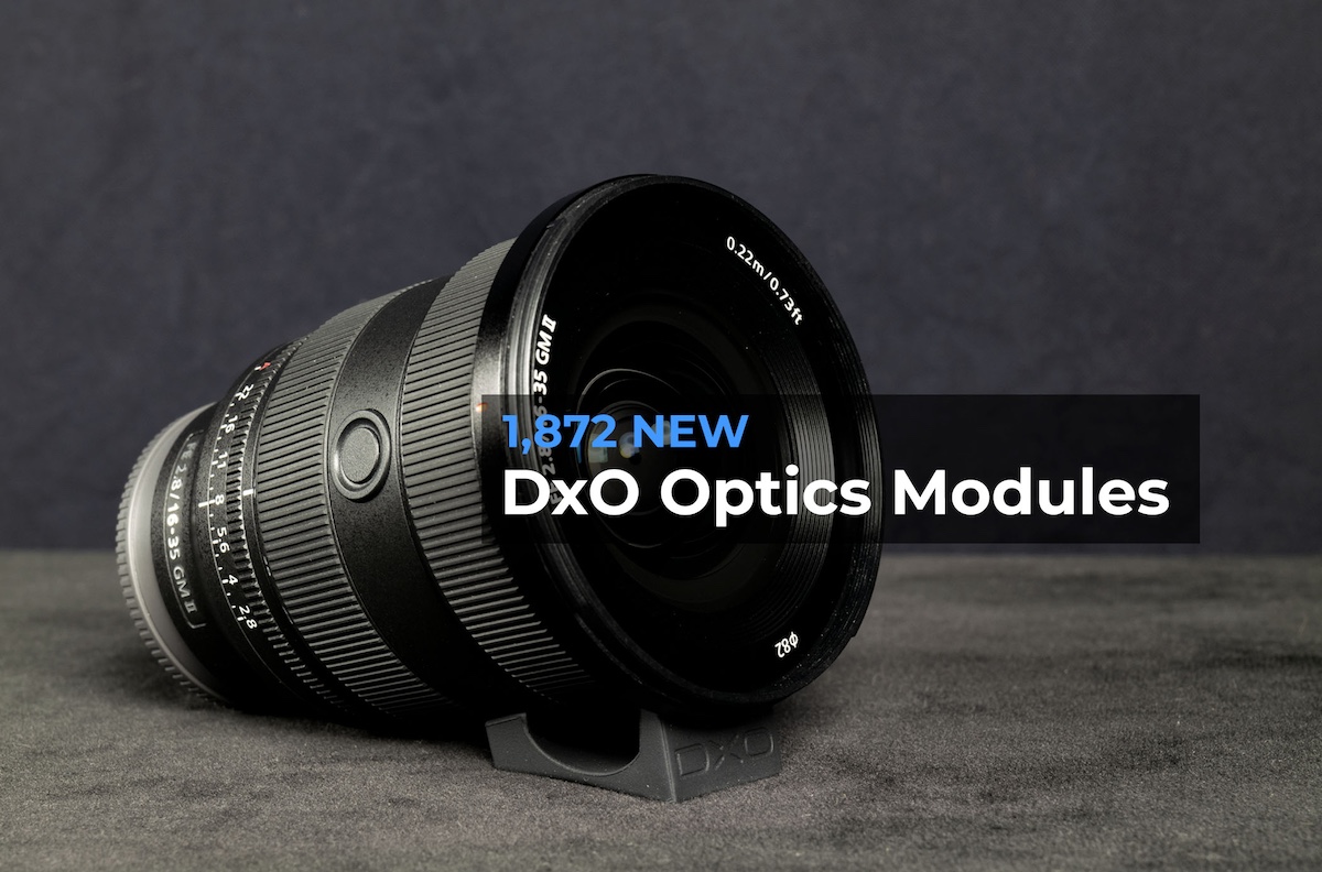 DxO released new Optics Modules with support for the Nikon Z50II camera and several Z-mount lenses