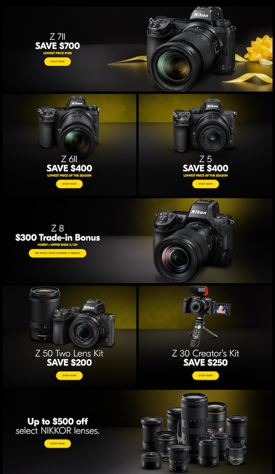 Nikon Z8 & lens bundle $500 off: Black Friday camera deal