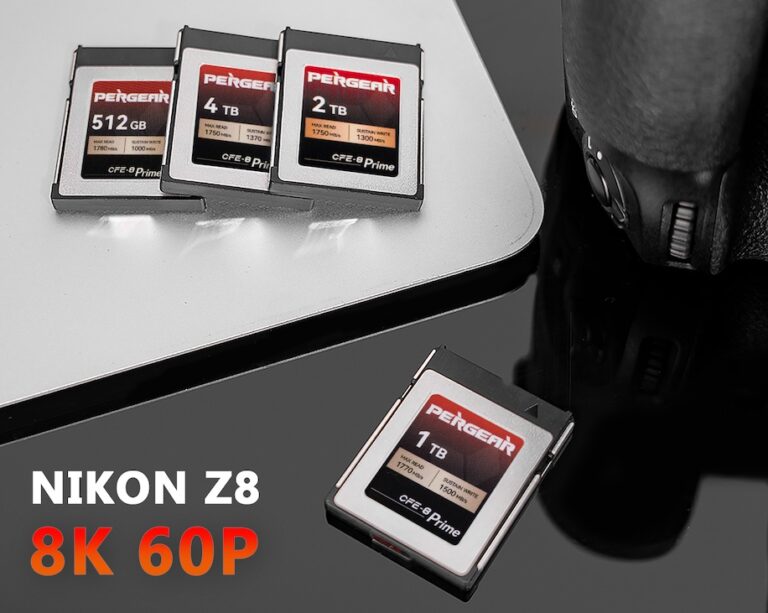Pergear released new CFExpress Type B memory cards now with Nikon Z8 8K