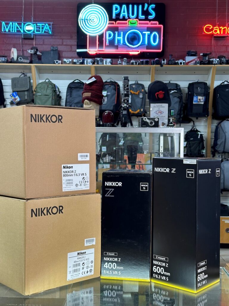 Stock notice all Nikon Zmount super tele prime lenses are now in