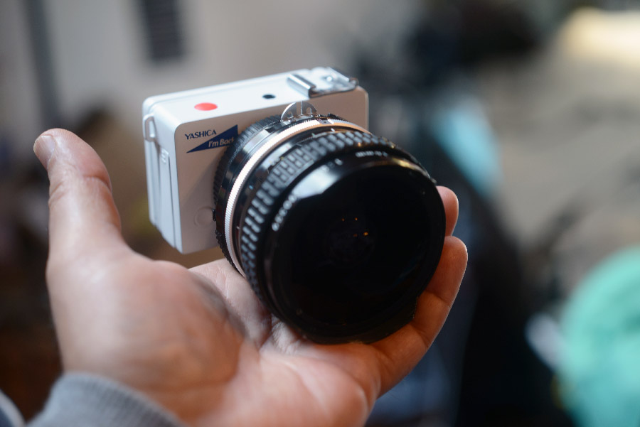 You can mount Nikon lenses to this new Yashica Micro camera (the