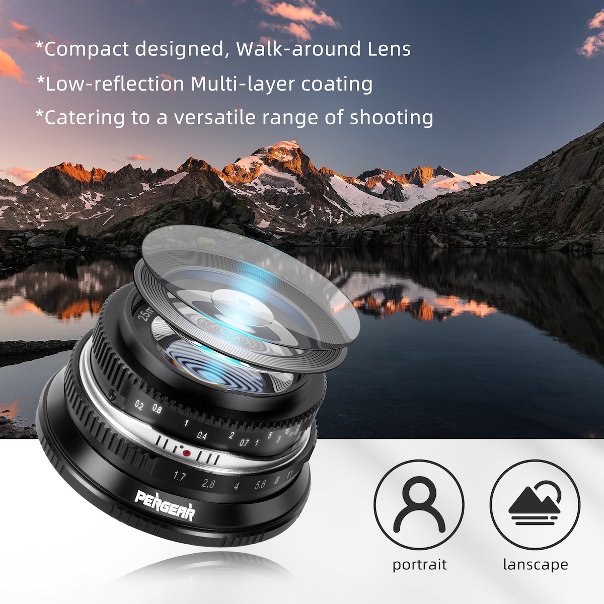 This new Pergear 25mm f/1.7 APS-C manual focus lens for Nikon Z-mount ...