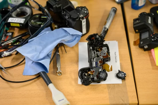 Undergoing repair at the Nikon center at the 2024 Paris Olympic Games