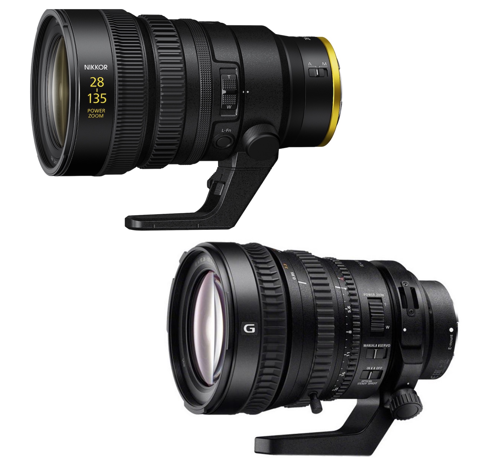 Nikon Nikkor Z 28-135mm f/4 PZ vs. Sony FE PZ 28-135mm f/4 G OSS specifications comparison