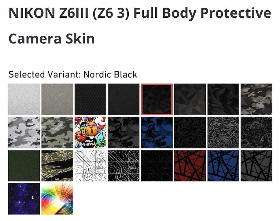 Skin Vector Color Image Camera New camera skins for the Nikon Z6III now available - Nikon Rumors