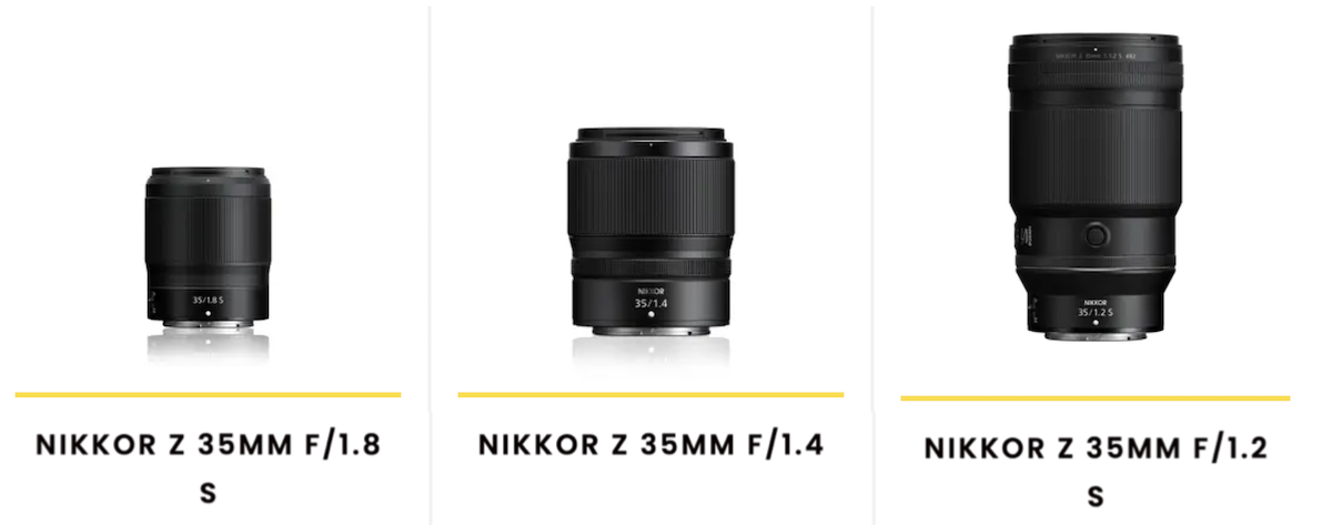 Hình ảnh đầu tiên của Nikon Nikkor Z 35mm f/1.2 S-line