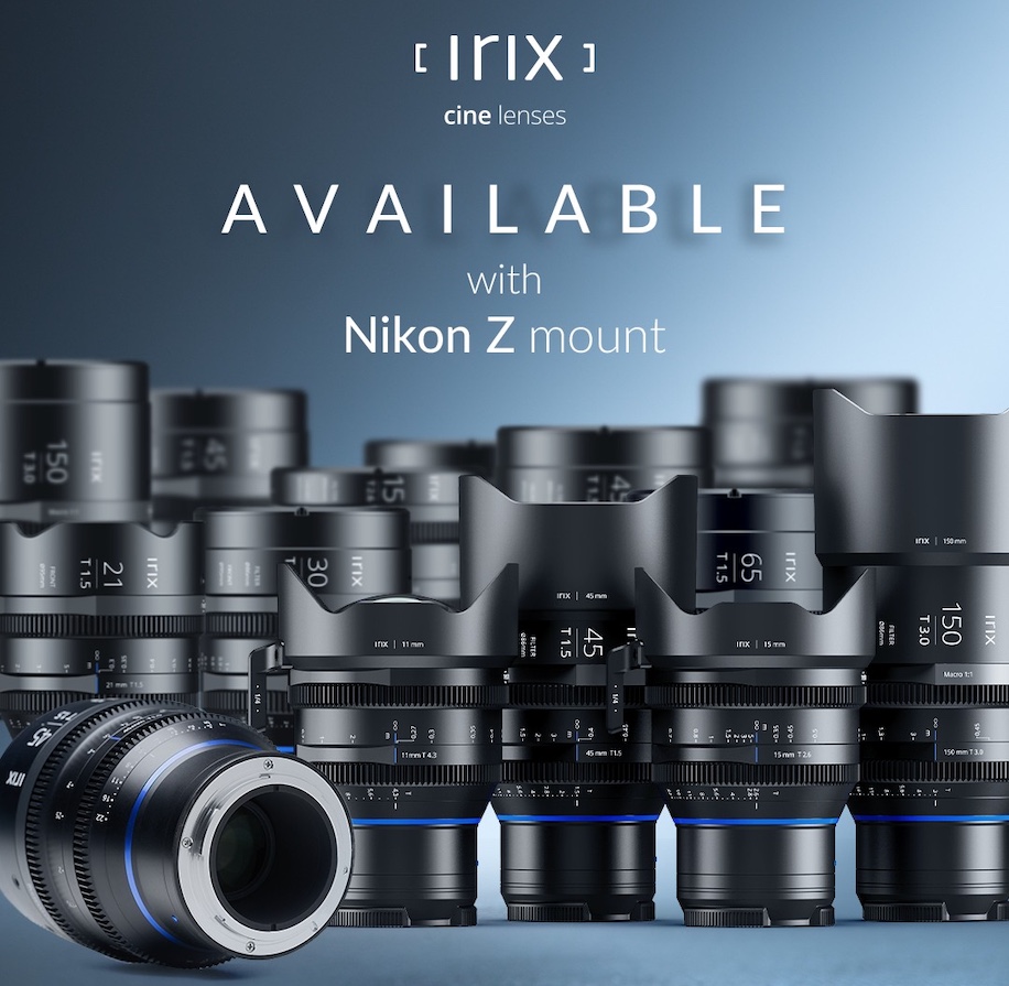 Irix Cine lenses now available for Nikon Z-mount