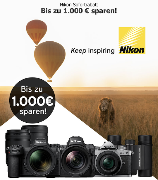 New Nikon rebates started in Europe