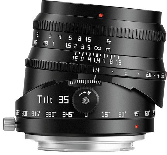 Just announced: new TTArtisan 35mm f/1.4 APS-C tilt lens for Nikon Z-mount for $169