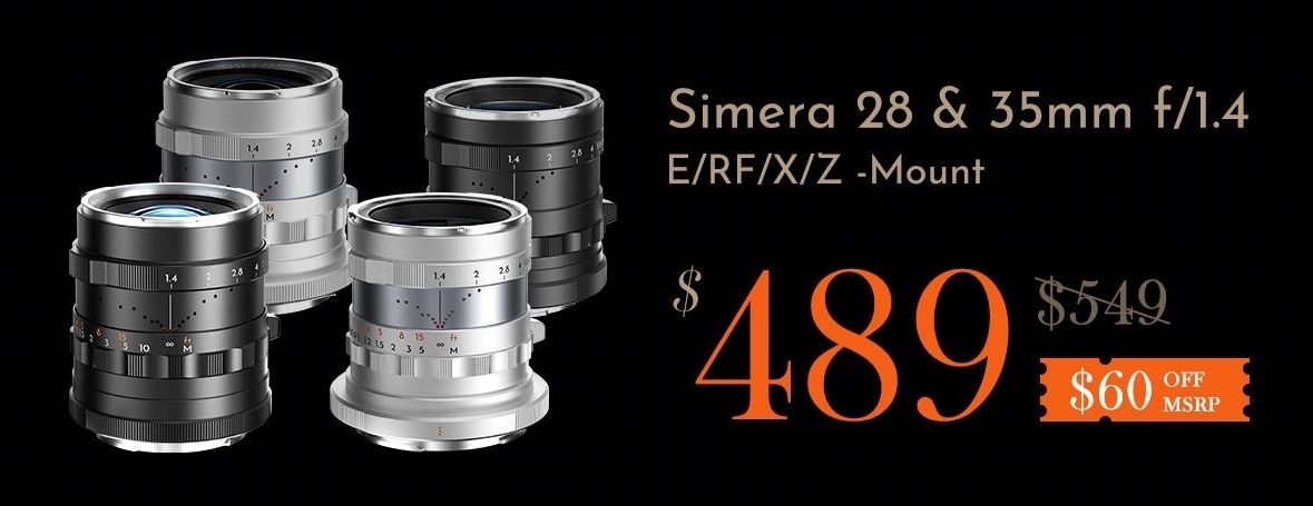 Thypoch Simera 28 f/1.4 and 35mm f/1.4 lenses for Nikon Z-mount now on sale