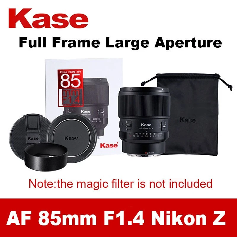 The new Kase 85mm f/1.4 AF lens for Nikon Z-mount is now available