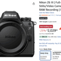 Permalink to The new Nikon ZR and the Nikon Z6III cameras are now priced the same
