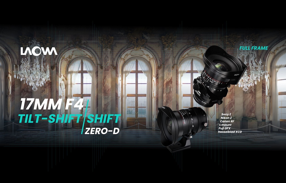 Venus Optics announced a new Laowa 17mm f/4 Zero-D tilt-shift lens