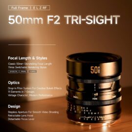 Brightin Star 50mm f/2 TRI-SIGHTレンズ