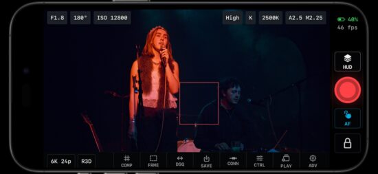 Parallax Monitor turns an iPhone or iPad into a clean live-view monitor with camera status, recording controls, timecode, and monitoring tools.